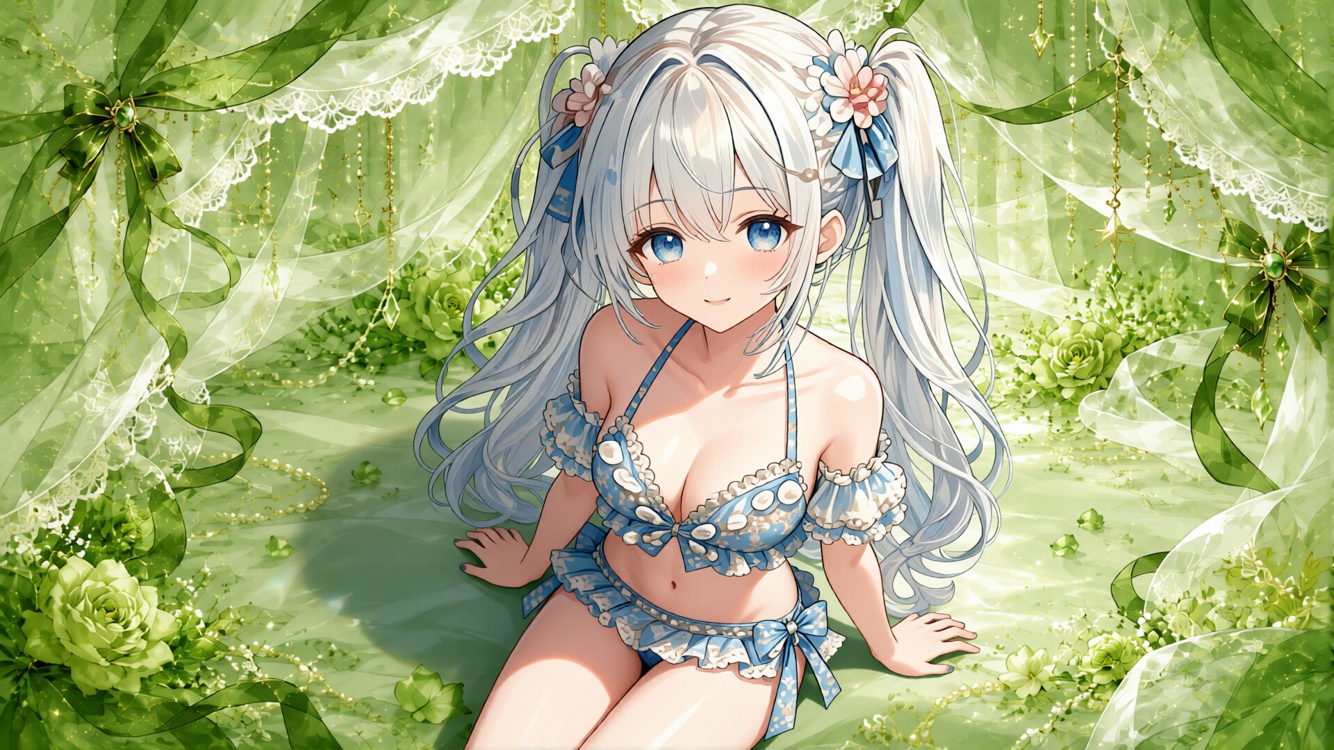 緑髪少女と水着　その5-8