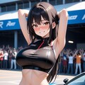 見せつけポーズするレースクイーン 4枚目