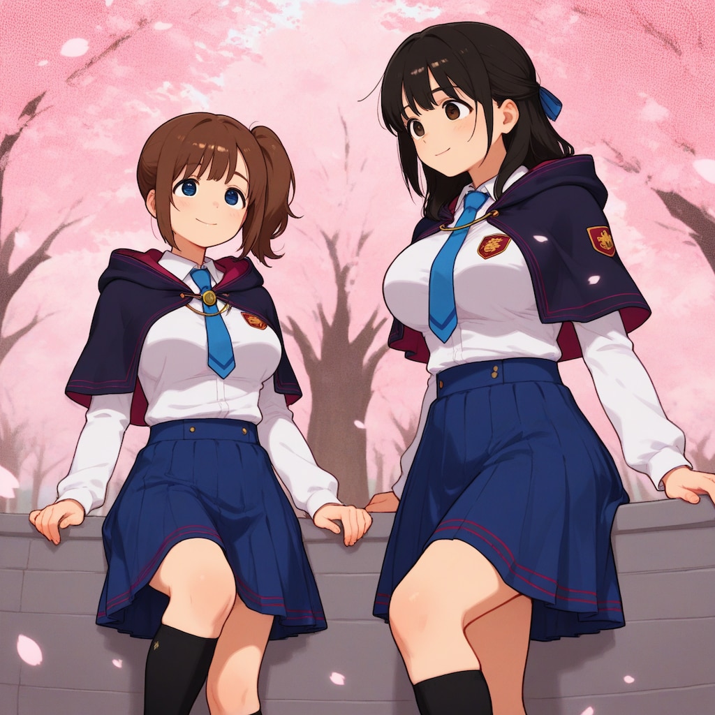 オリジナル④ゆずさとスノウの入学式