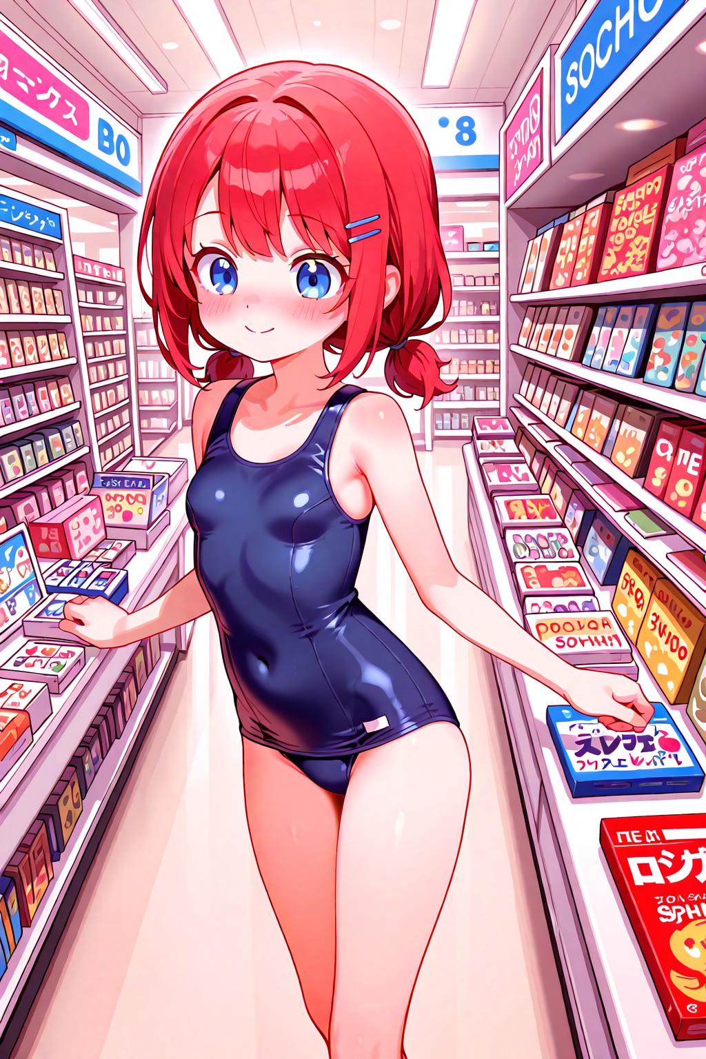 小鈴ちゃん、すく水モールで買い物中