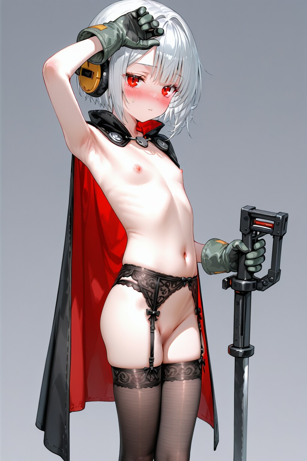 全裸マントでくぱぁ