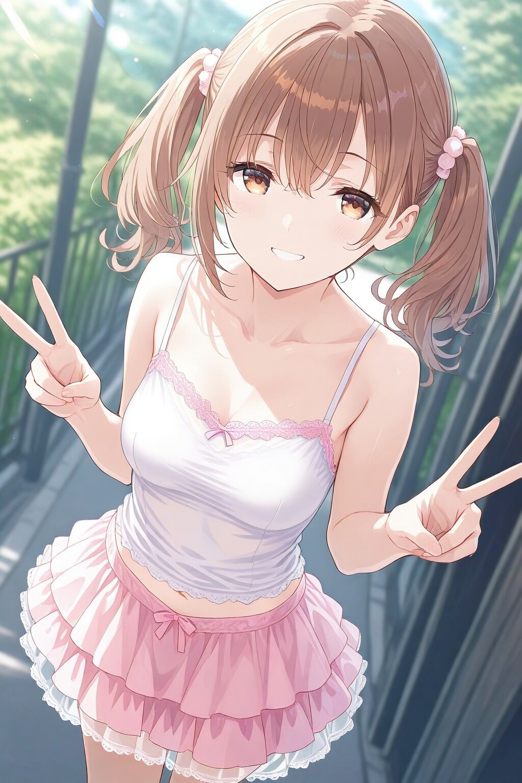 UNICORNでチャパツインテール