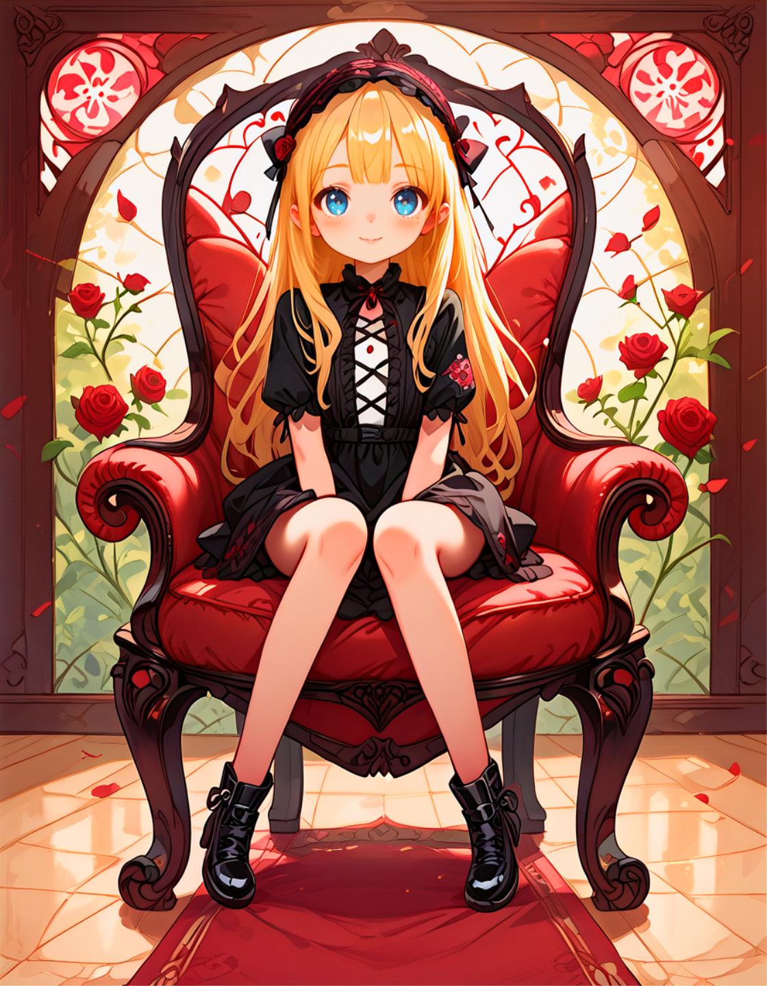 薔薇の館の女の子 | の人気AIイラスト・グラビア