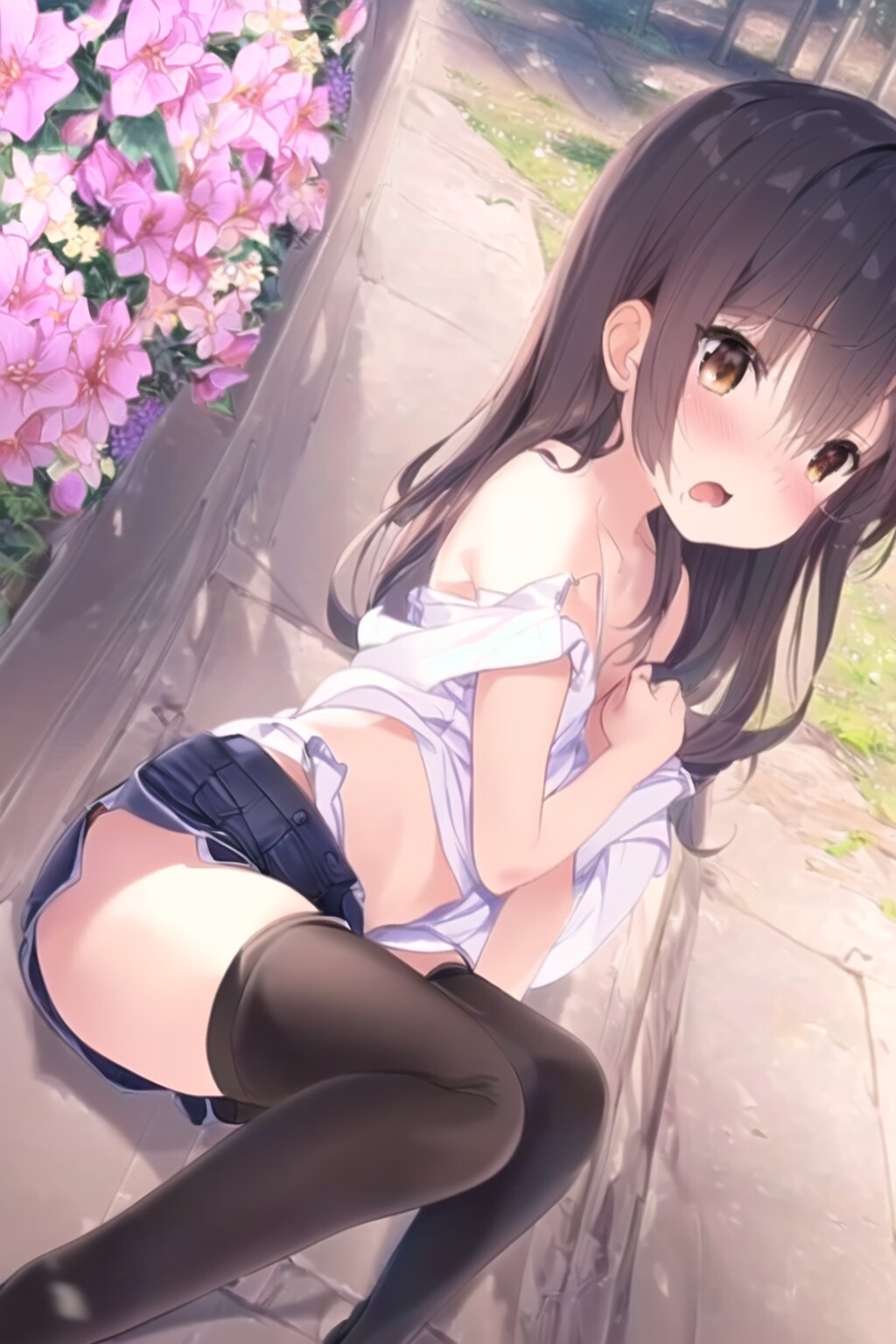 半脱ぎ