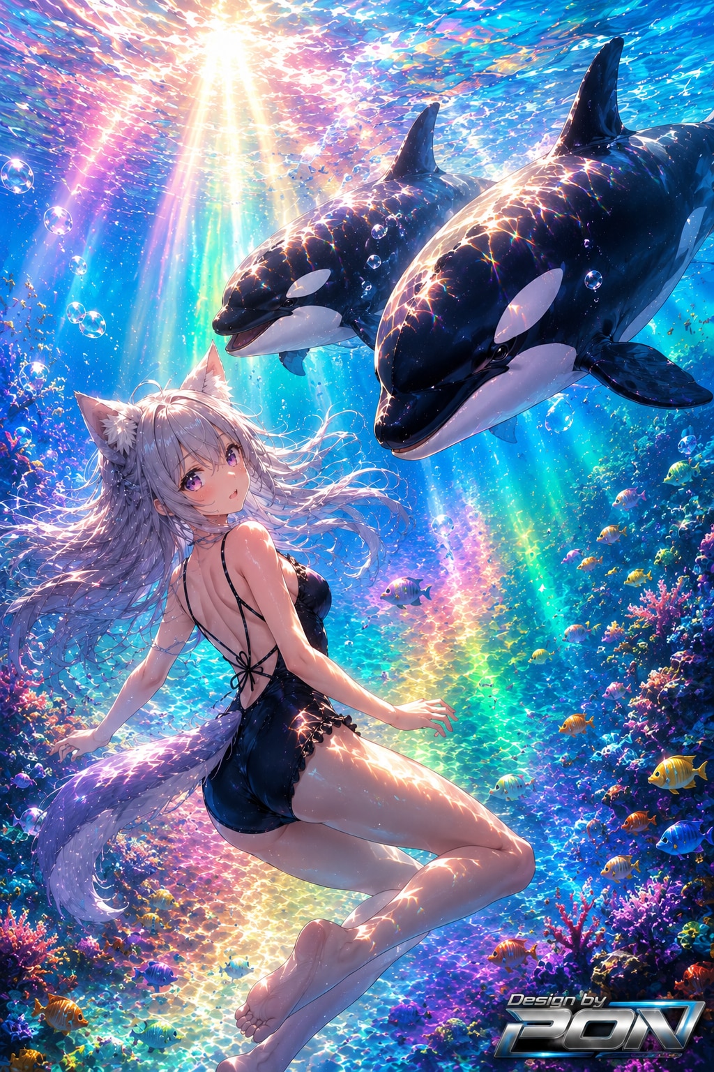虹海のケモミミ少女
