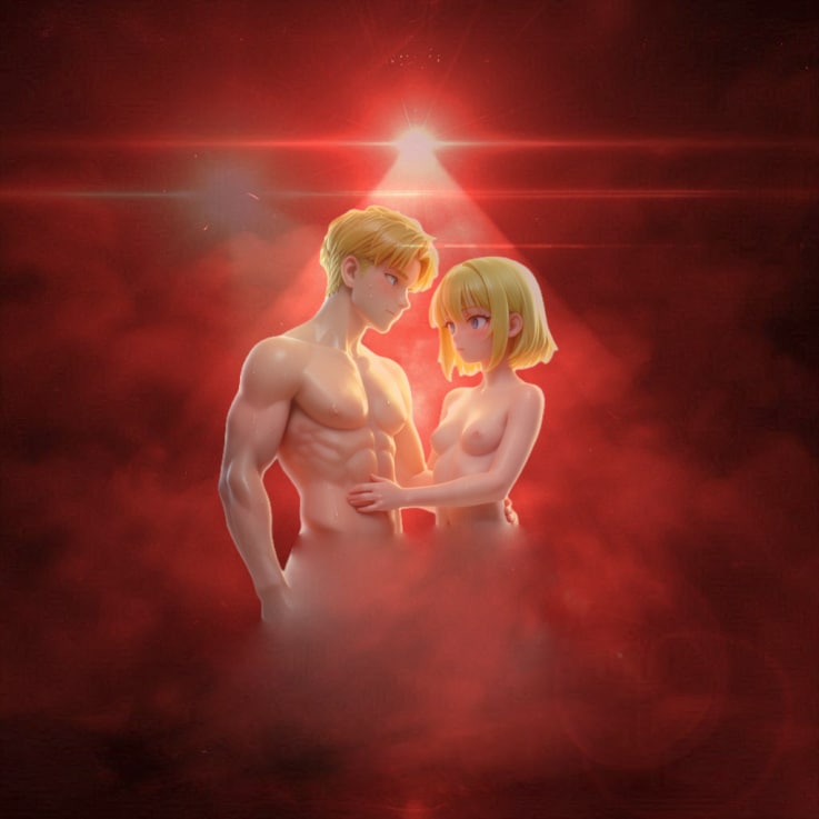 １　星と雲の中の2人