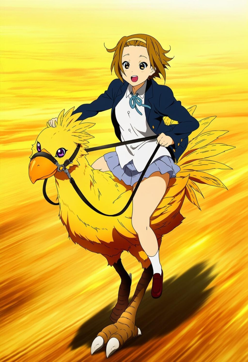 制服コスプレ黄色テーマ人妻