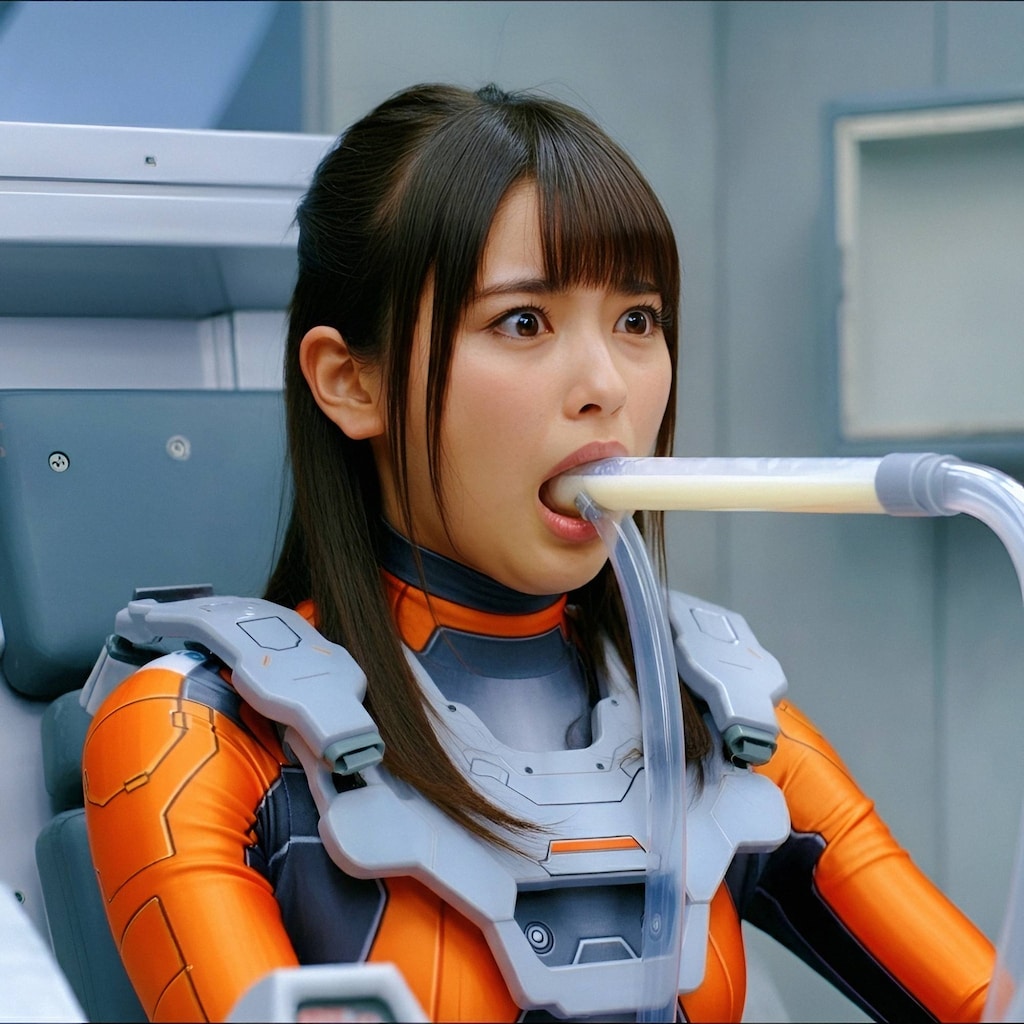 エネルギー源はザーメン。精液経口摂取タイプに改造されてしまったサイボーグ美少女。