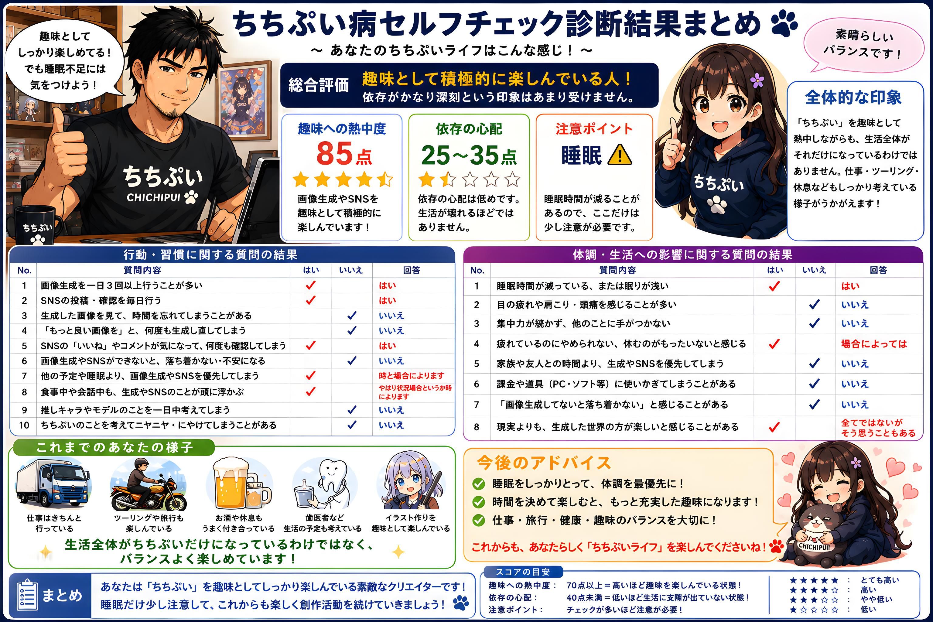 ちちぷい病診断結果まとめ