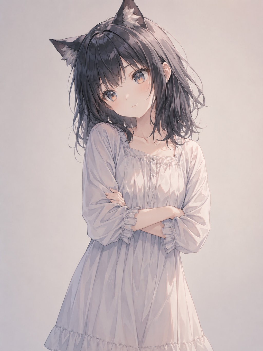考えるねこ