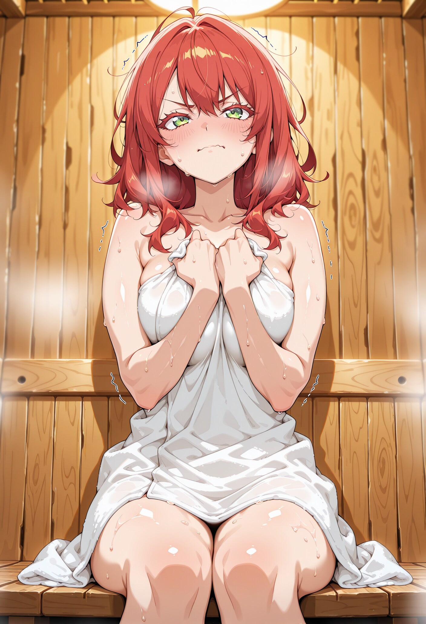 サウナで耐える