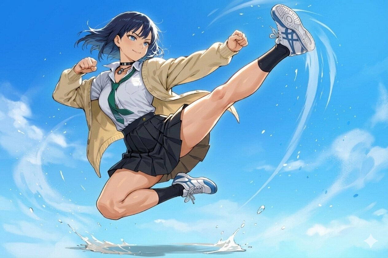 ドラゴンキックの眞琴ちゃん | の人気AIイラスト・グラビア