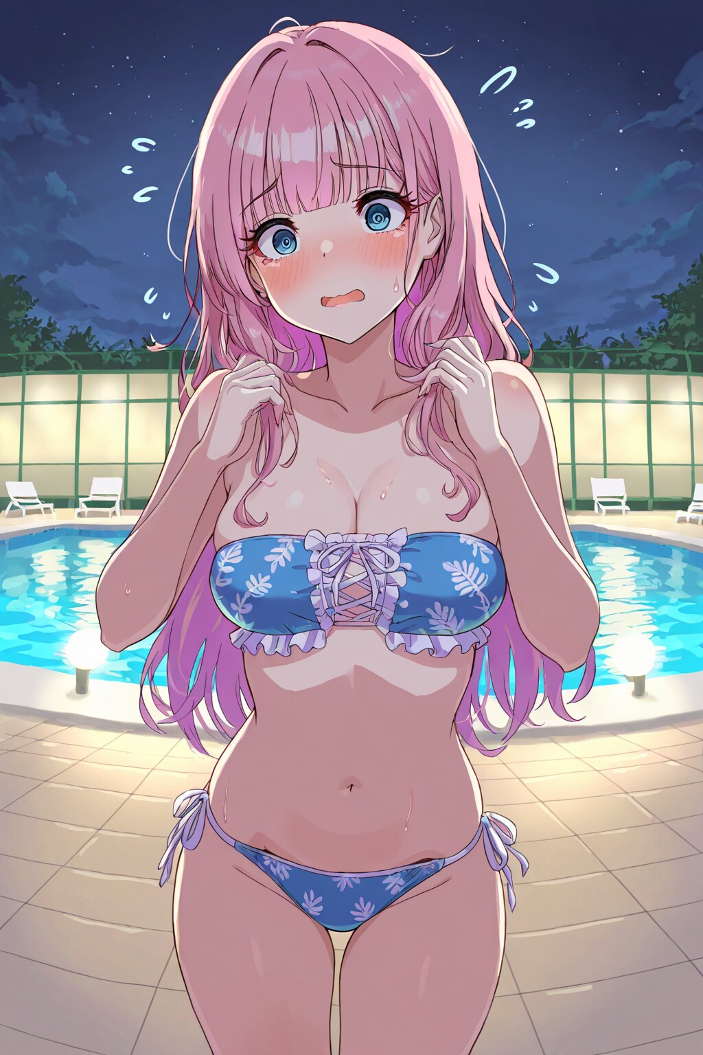 ナイトプールの戸惑い