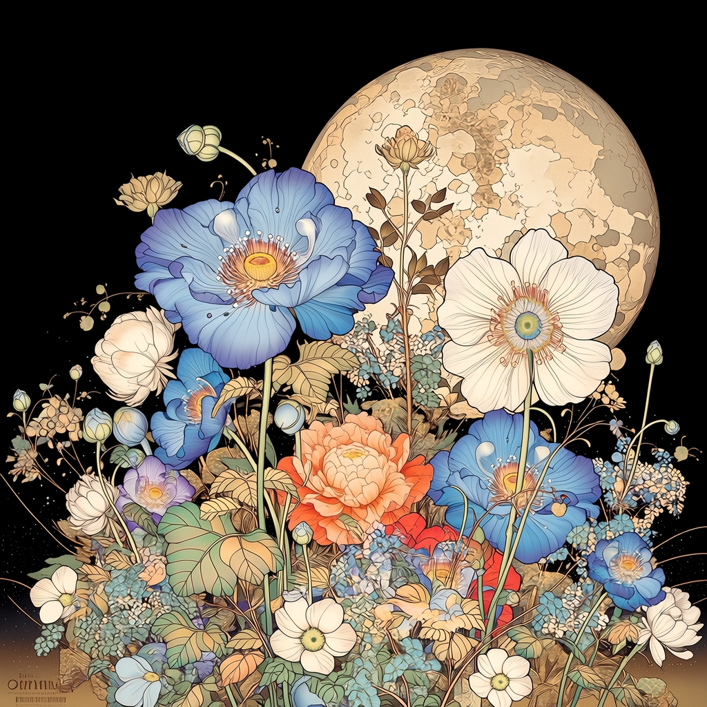 月夜のアネモネ | の人気AIイラスト・グラビア