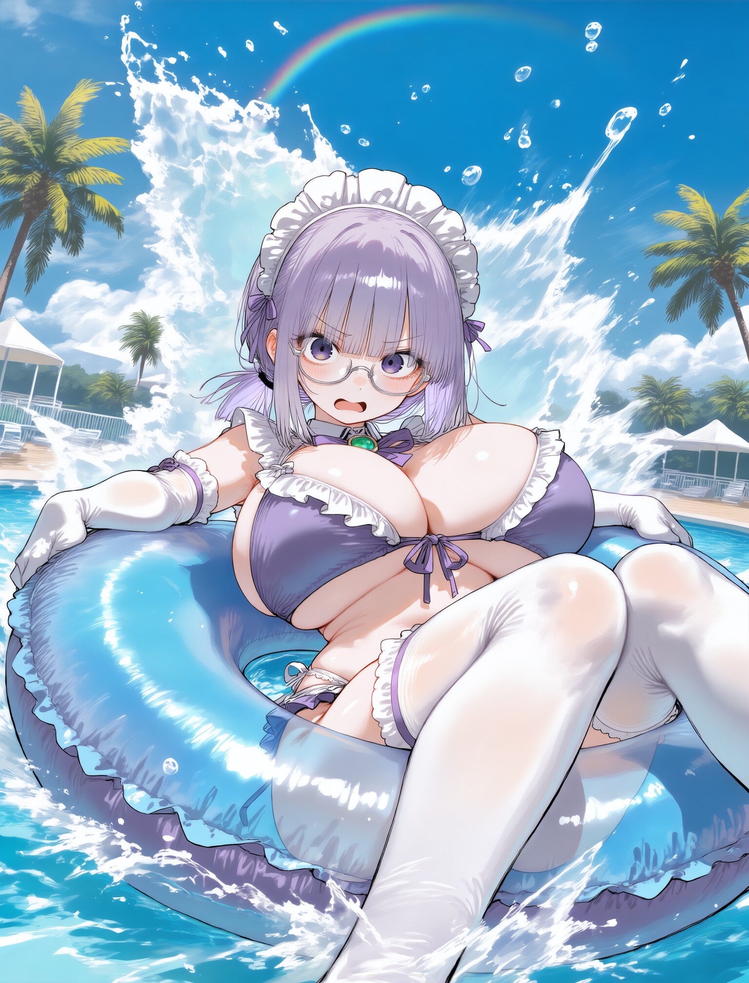 プールの紗希ちゃん