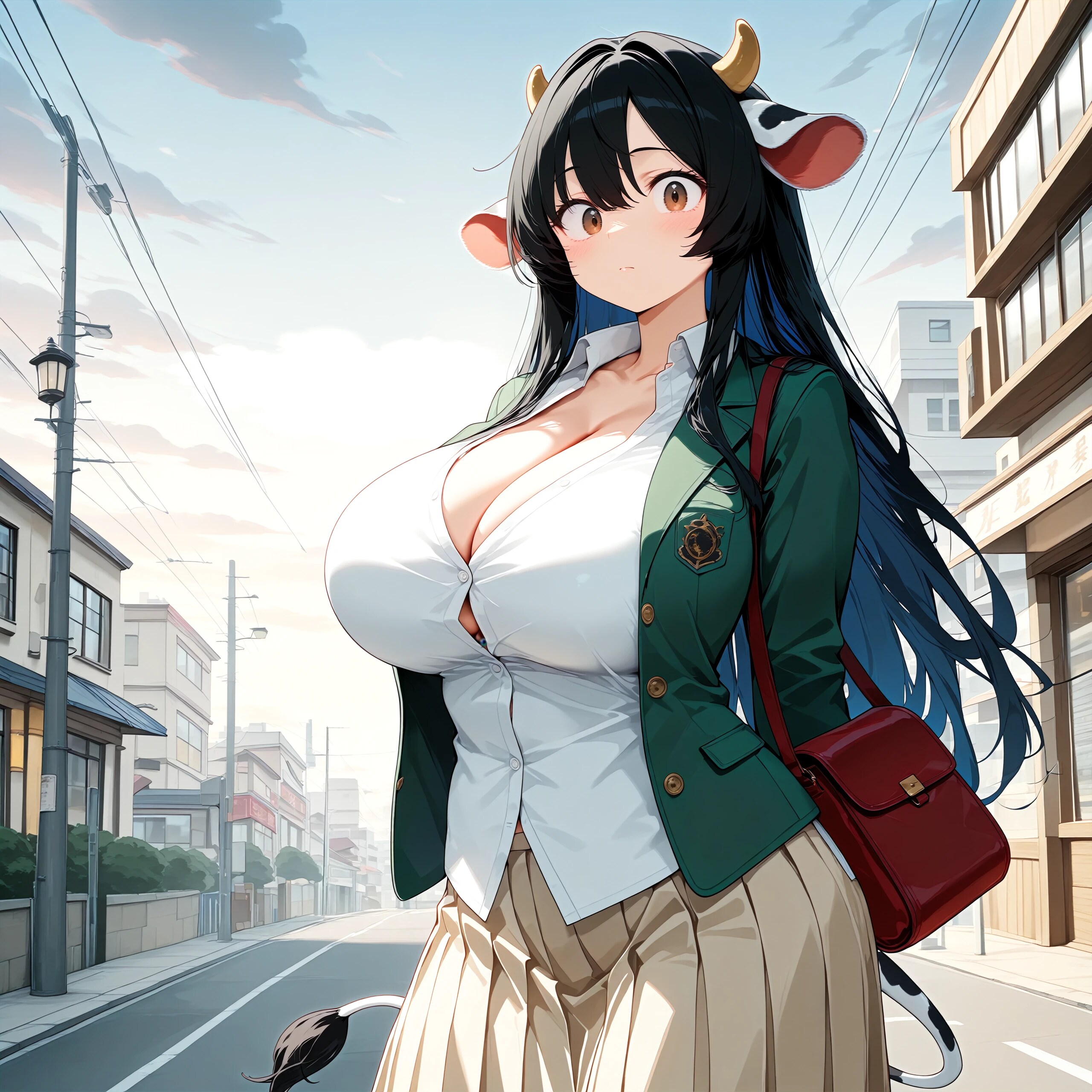 放課後の牛娘
