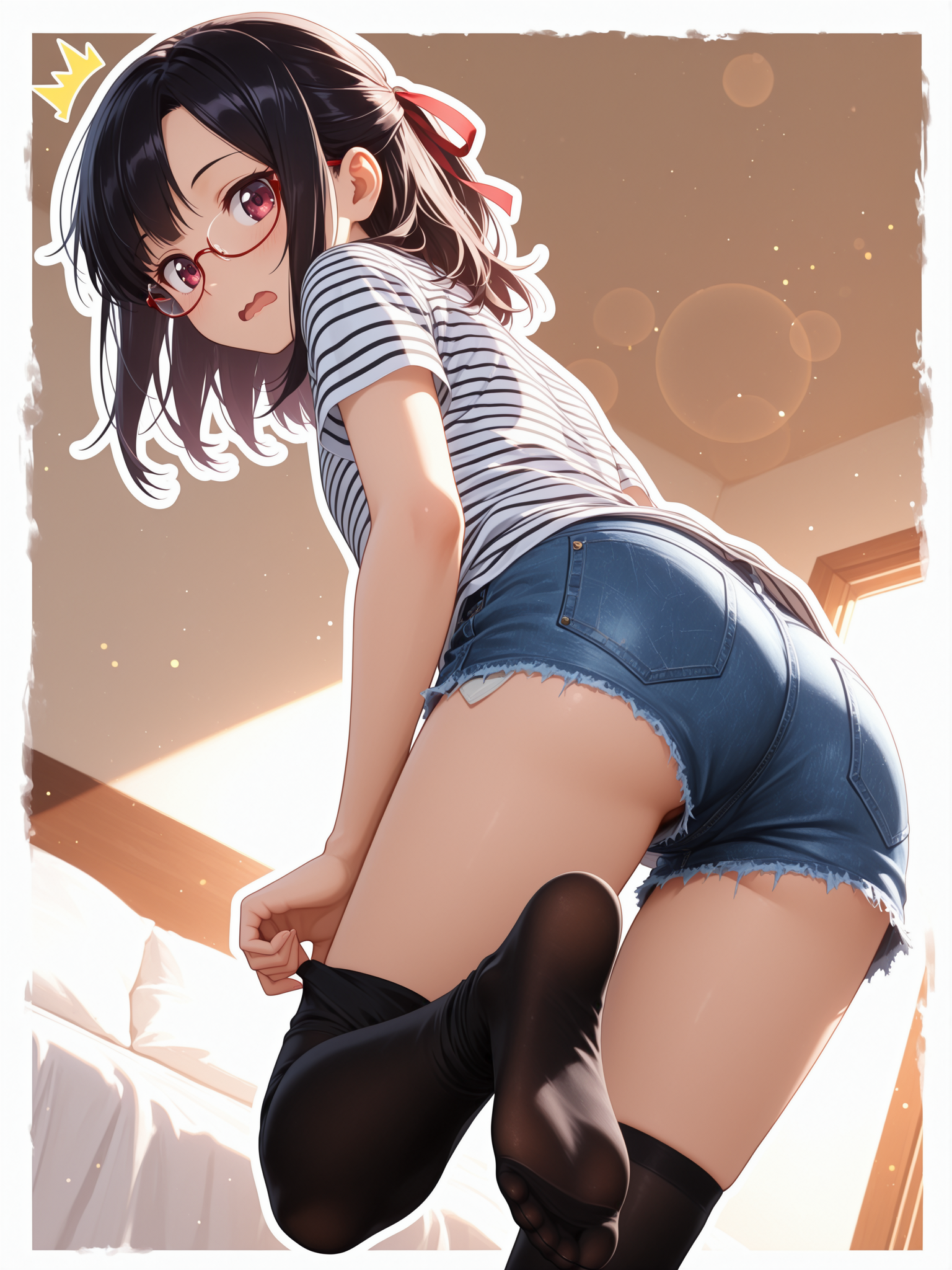 身支度中