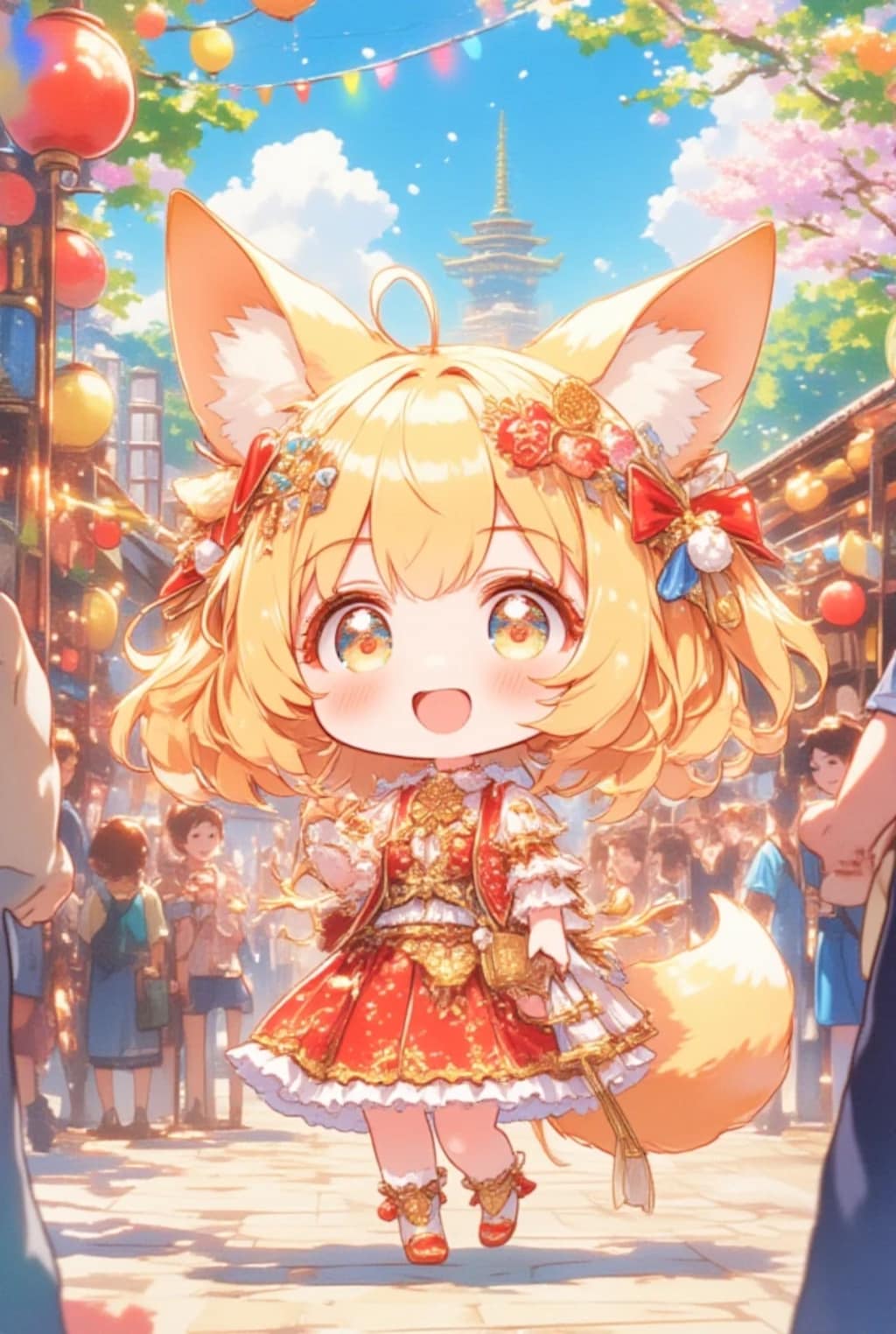 フリフリお狐ちゃん