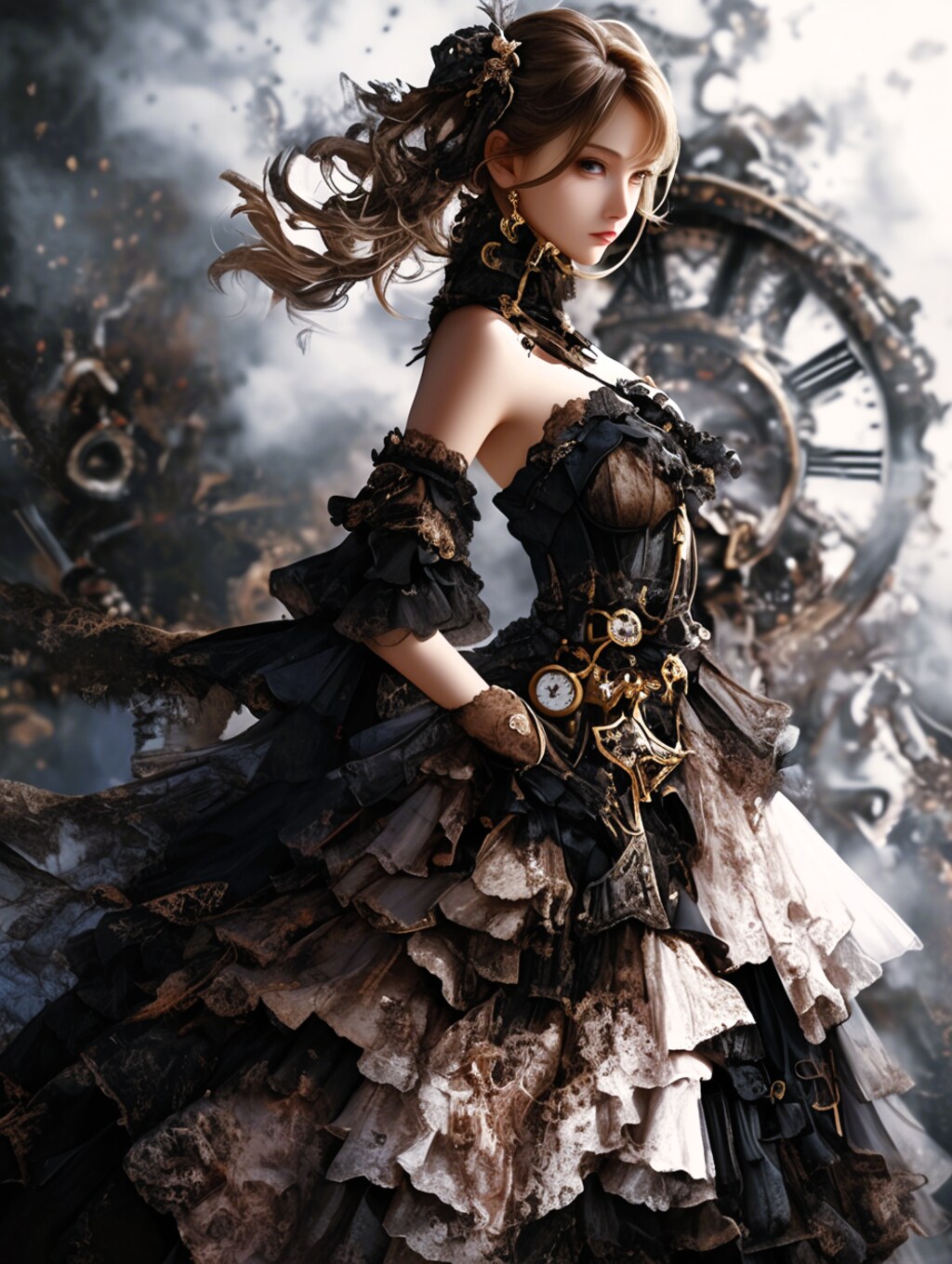 dress that keeps time