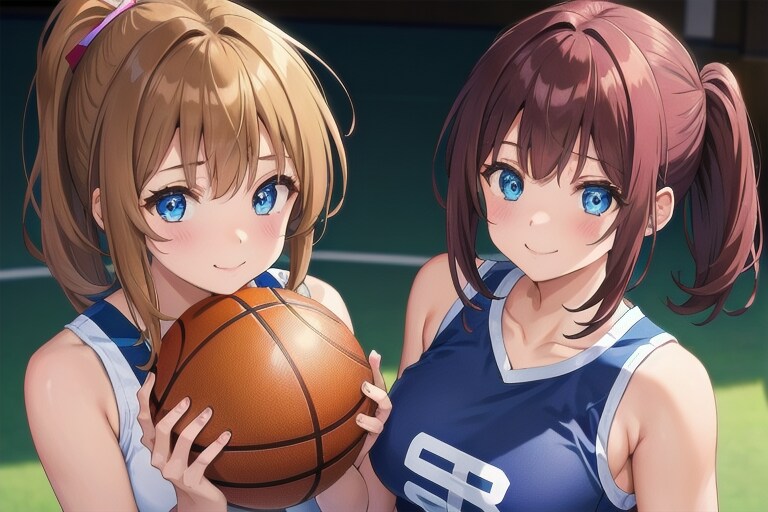 真夏の女子バスケ部
