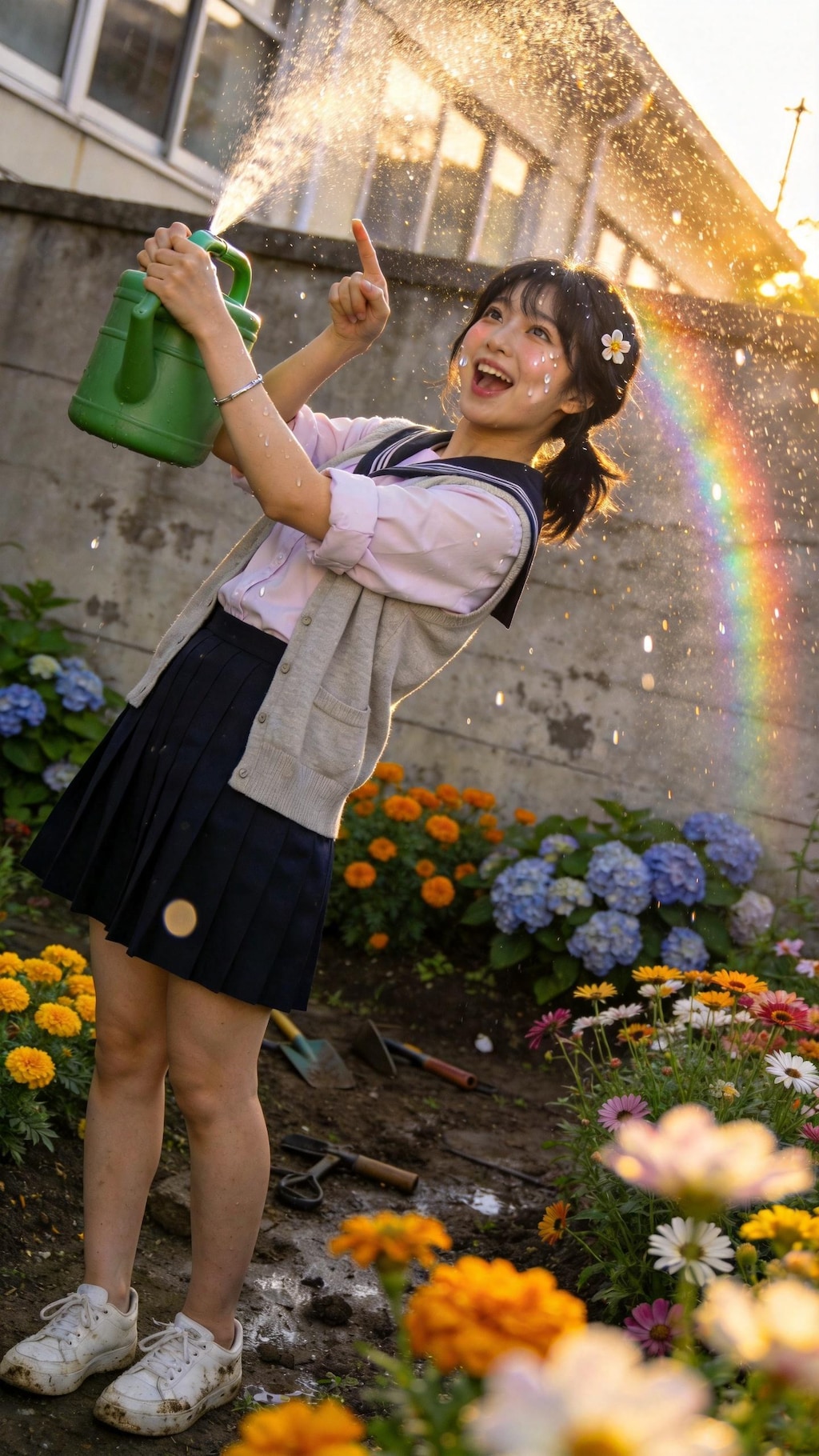 Catching Rainbows on Wet Fingertips