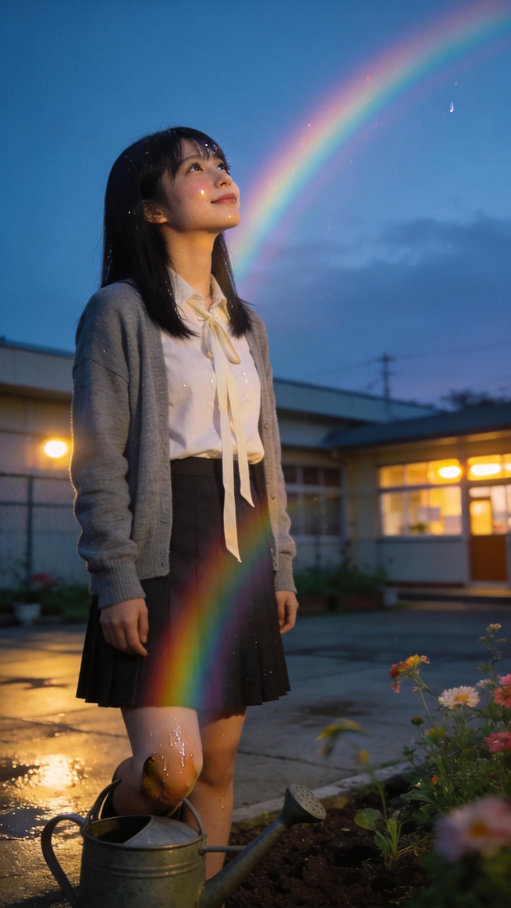 Catching Rainbows on Wet Fingertips