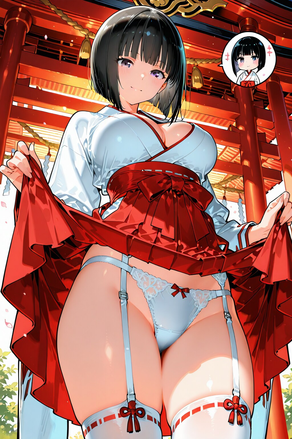 前髪パンツン