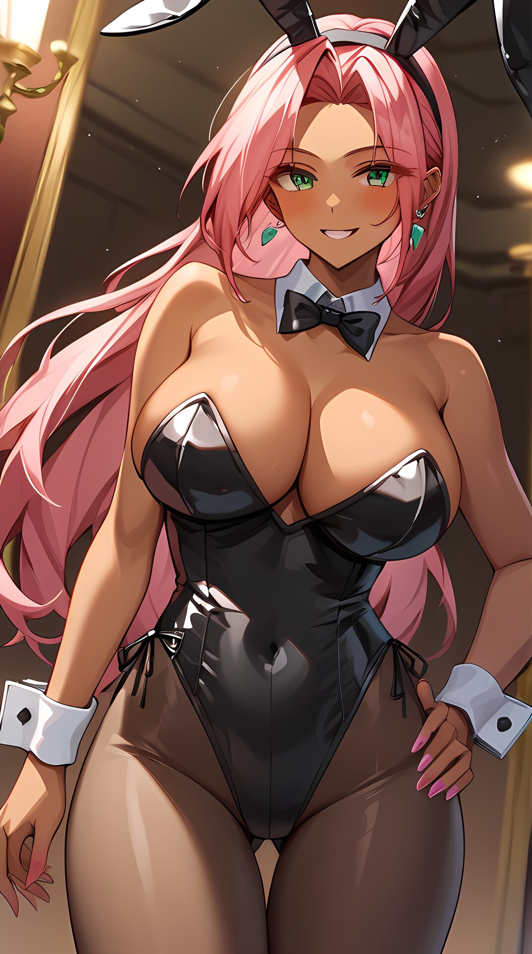 褐色バニーガール17