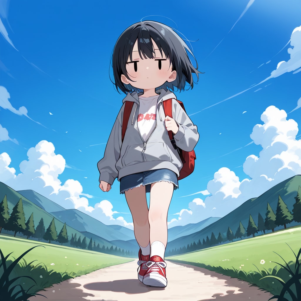 登山する