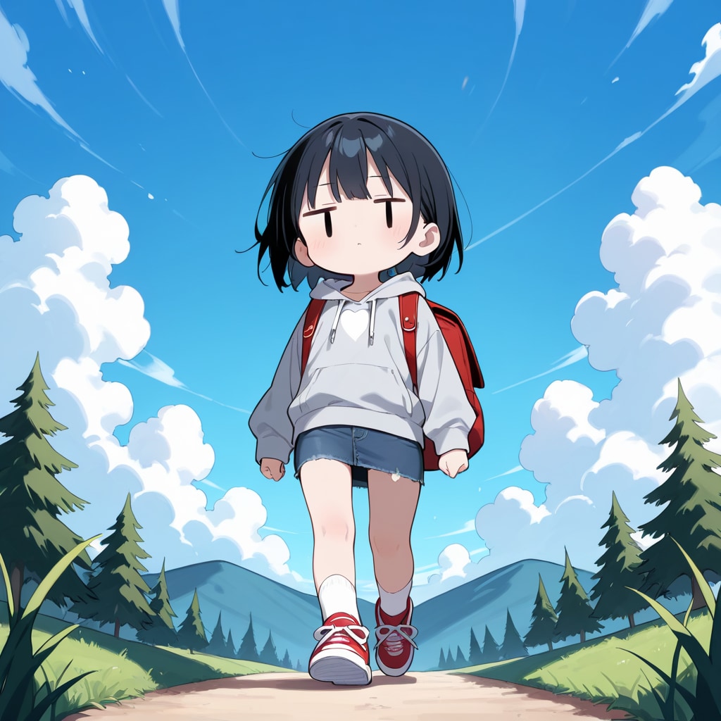 登山する
