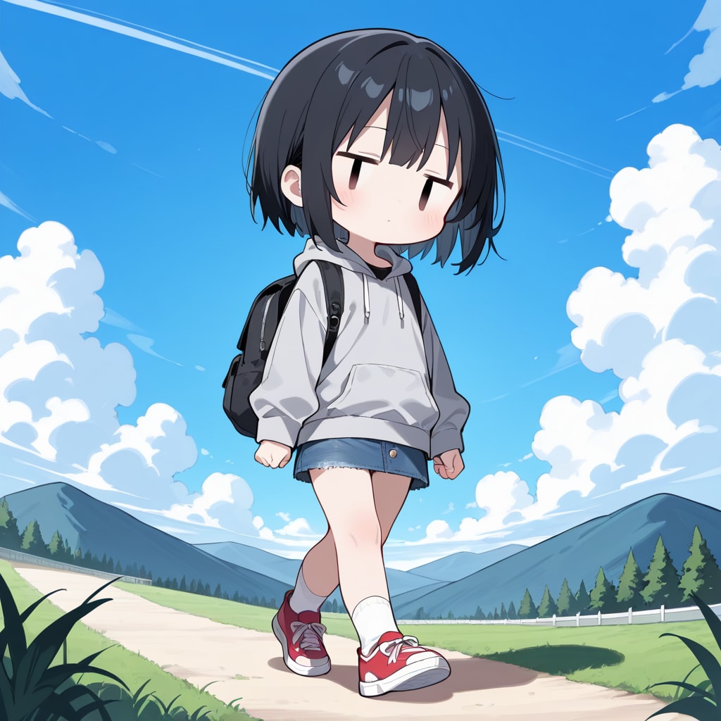登山する