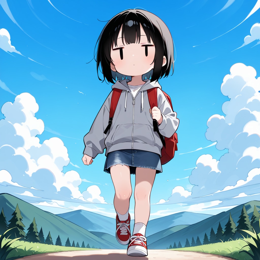 登山する
