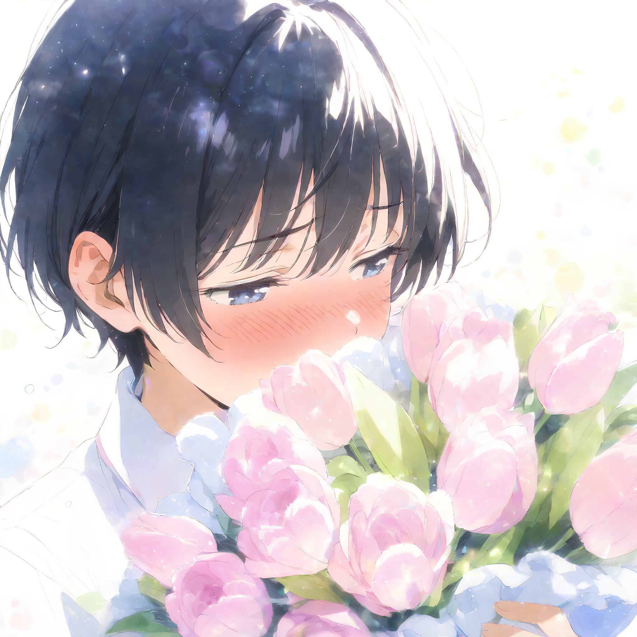 普段、男友達のような幼馴染に花束を上げたら、、、