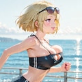 海辺ランニング 2枚目