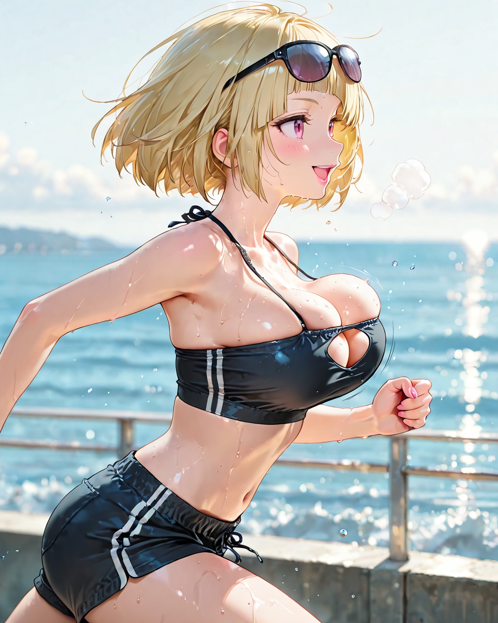 海辺ランニング