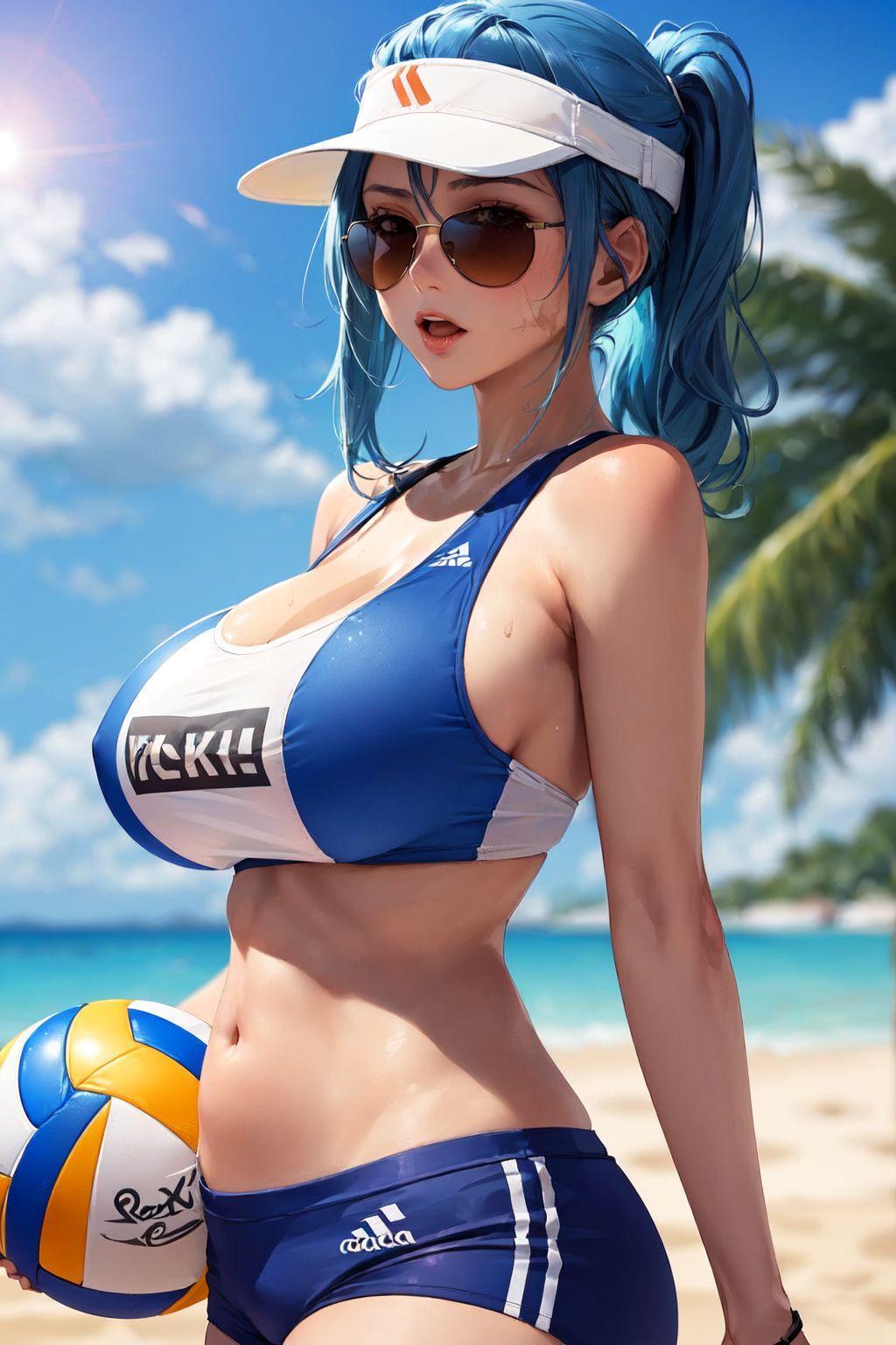 セクシーで格好いいビーチバレー選手