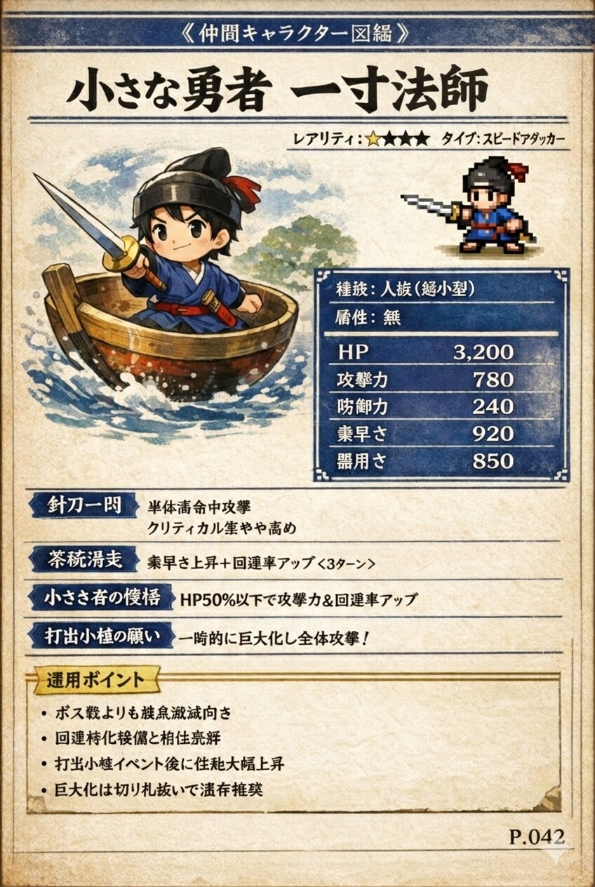 一寸法師キャラ図鑑
