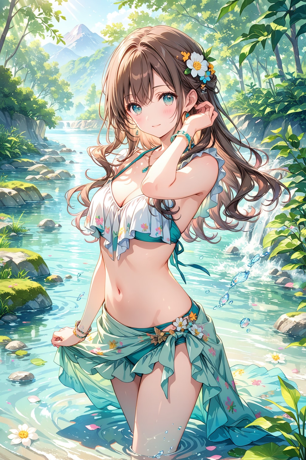 川遊び