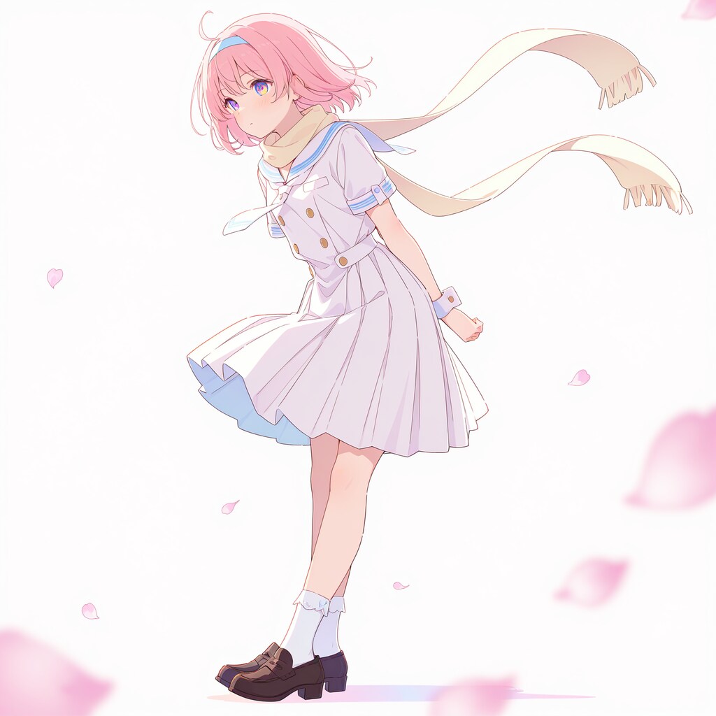 ピンク髪の女の子