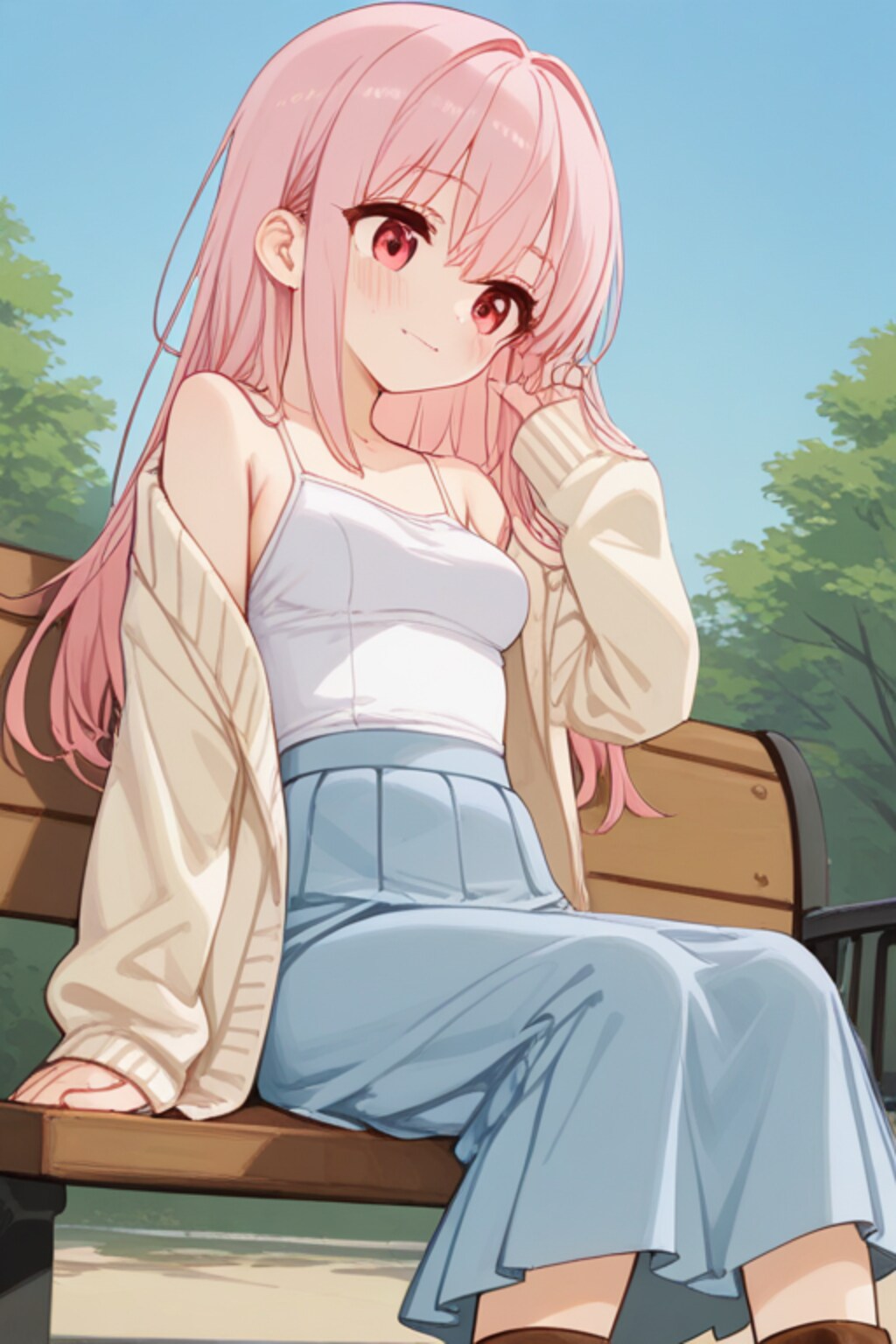 ロングスカート💚