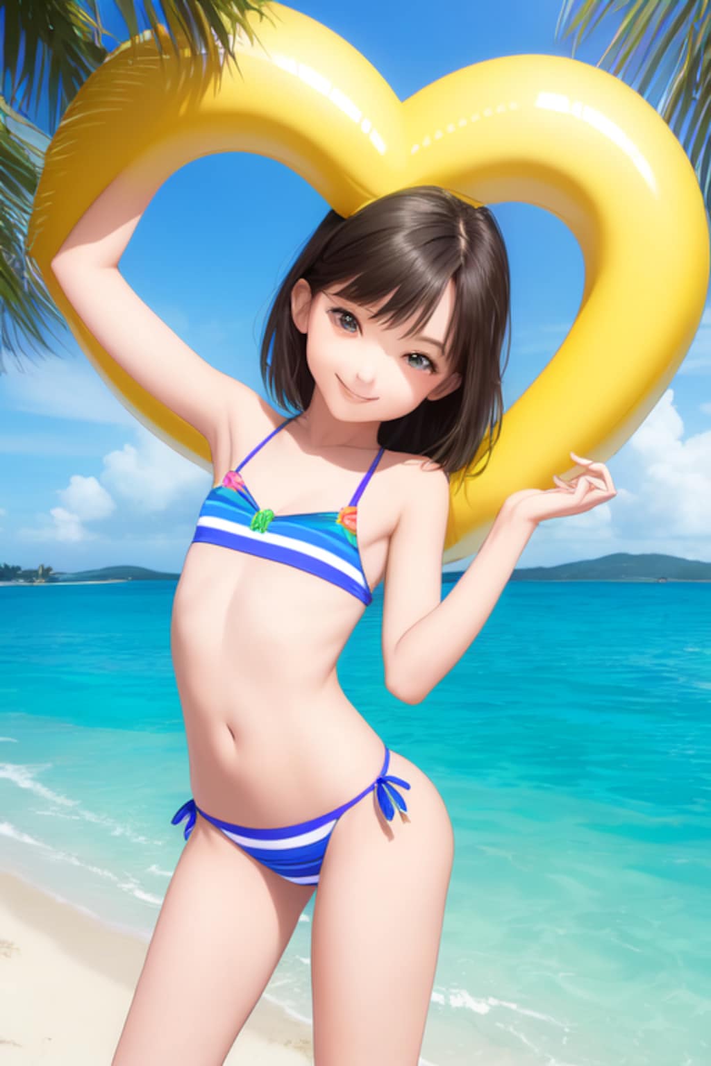 かわいい水著?ビキニの女の子