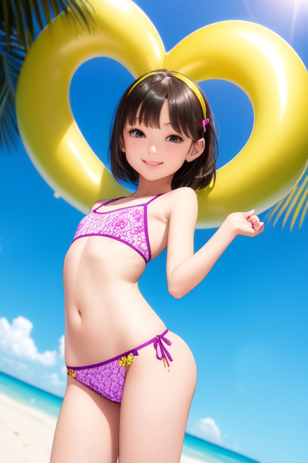 かわいい水著?ビキニの女の子