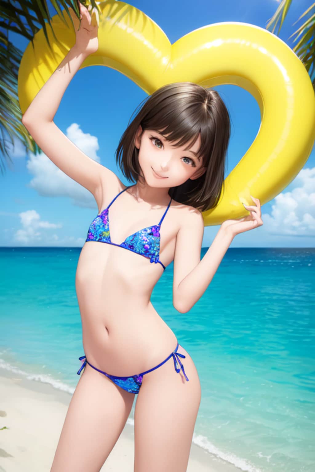 かわいい水著?ビキニの女の子