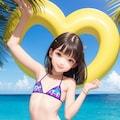 かわいい水著?ビキニの女の子 7枚目