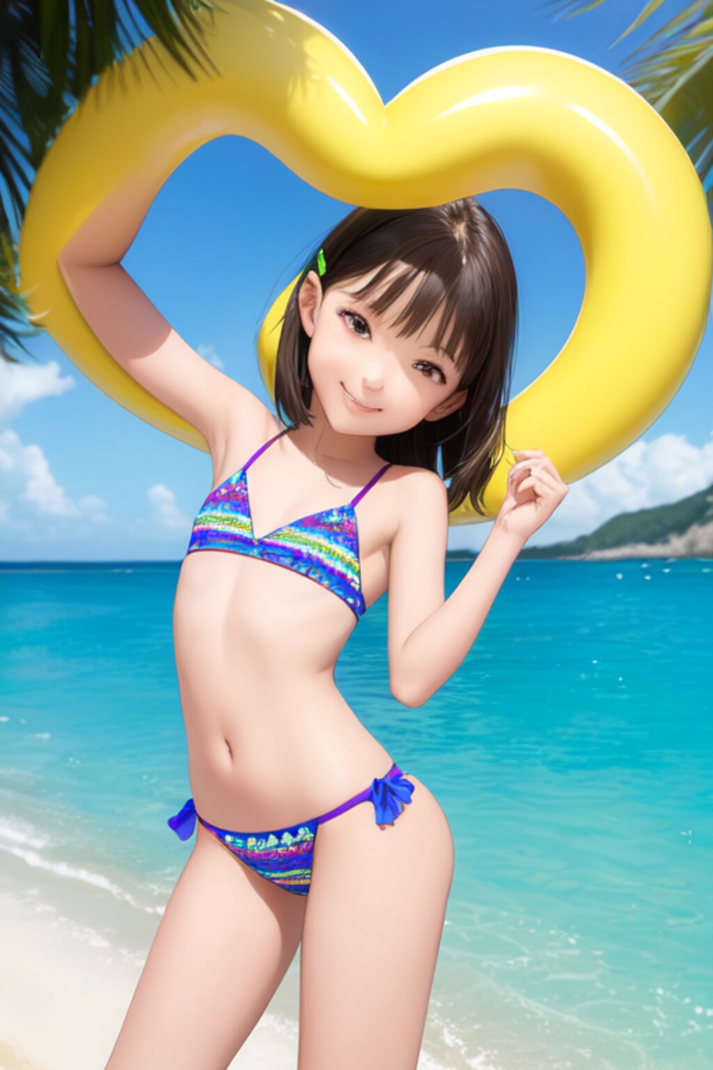 かわいい水著?ビキニの女の子