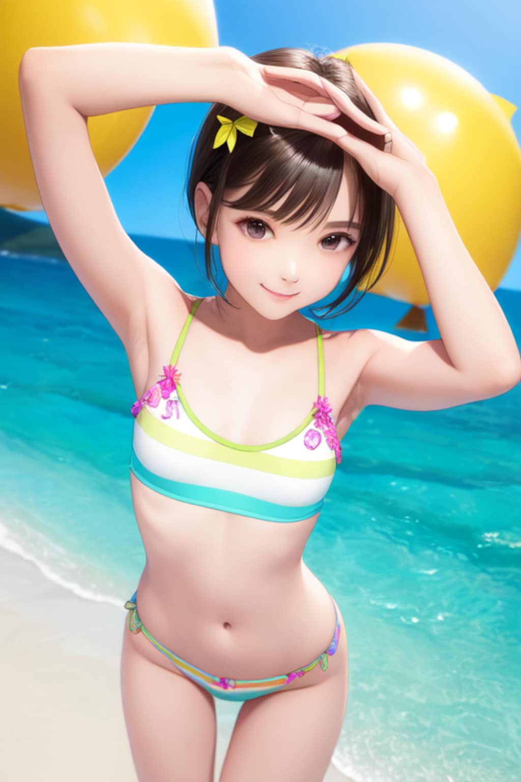 かわいい水著?ビキニの女の子