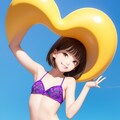 かわいい水著?ビキニの女の子 4枚目