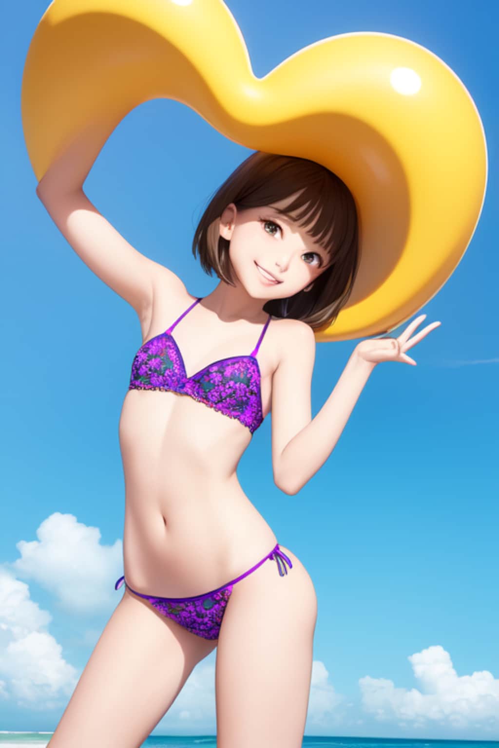 かわいい水著?ビキニの女の子
