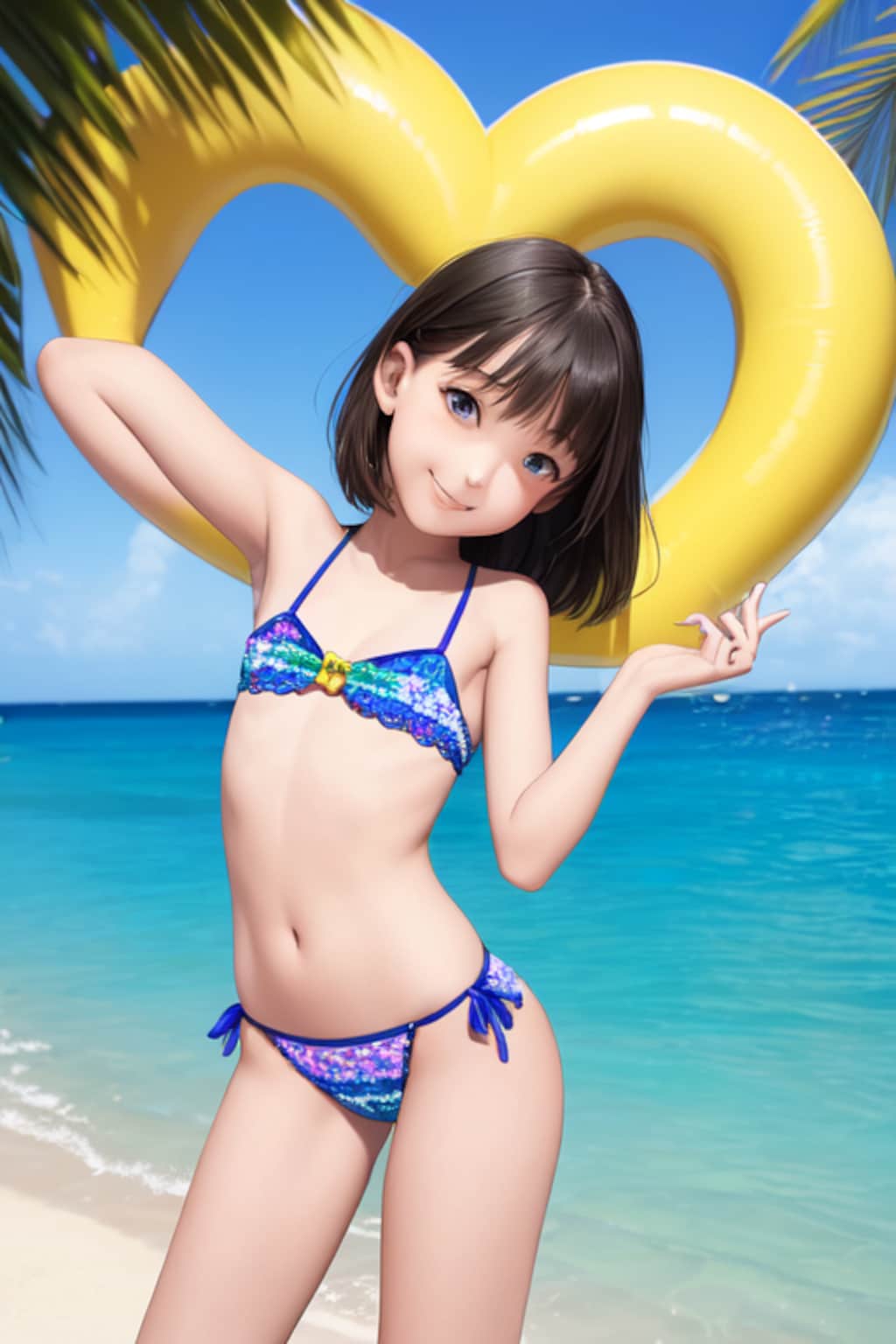 かわいい水著?ビキニの女の子