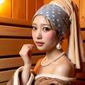 真珠の耳飾りのサウナーの少女 2枚目